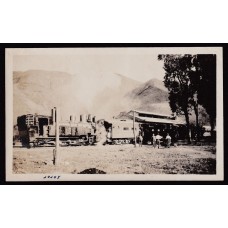 FERROCARRIL TREN EN ESTACION ANTIGUA FOTO TAMAÑO TARJETA POSTAL JUJUY